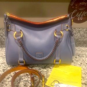 Dooney & Bourke Small Florentine Satchel Steel Blue